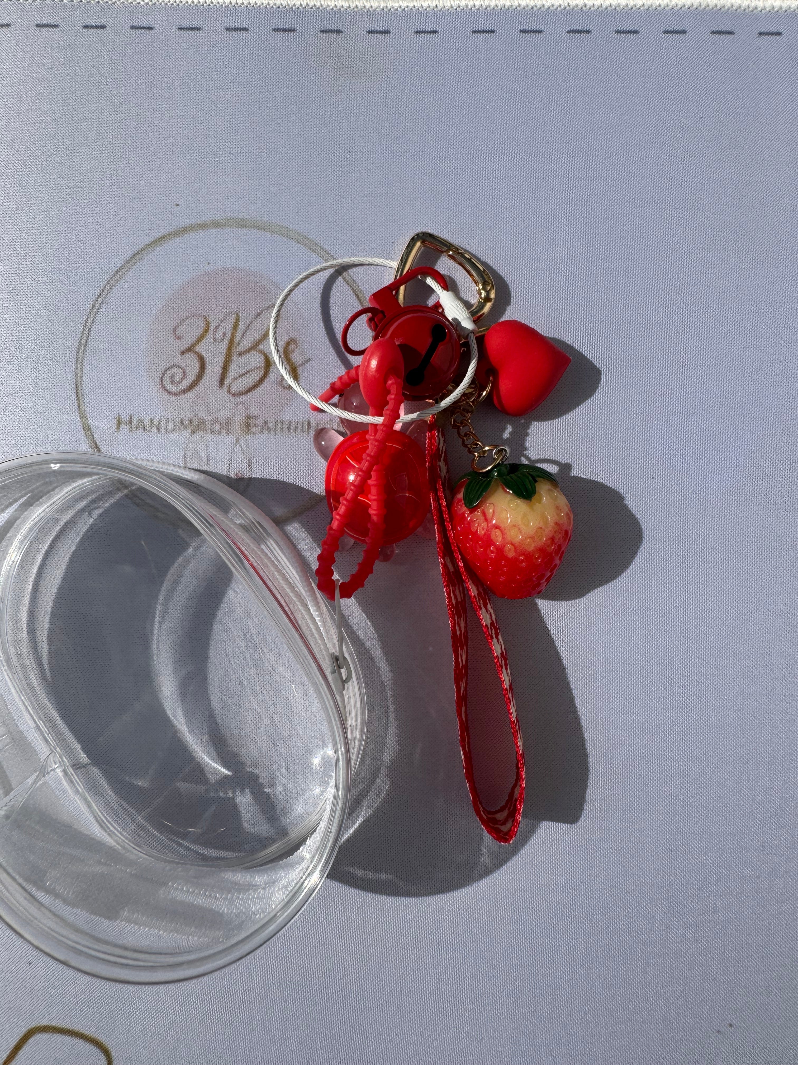Strawberry Junk Keychain
